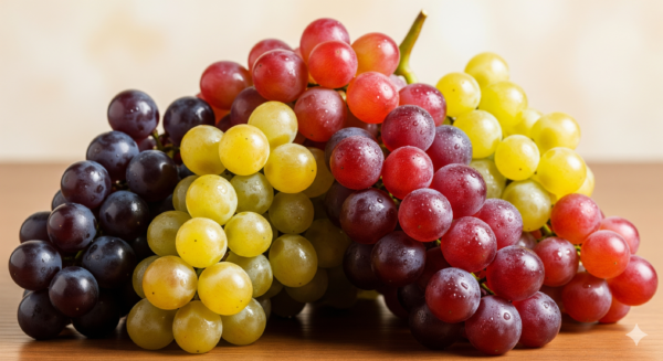 Mixed Red, Green & Black Grapes