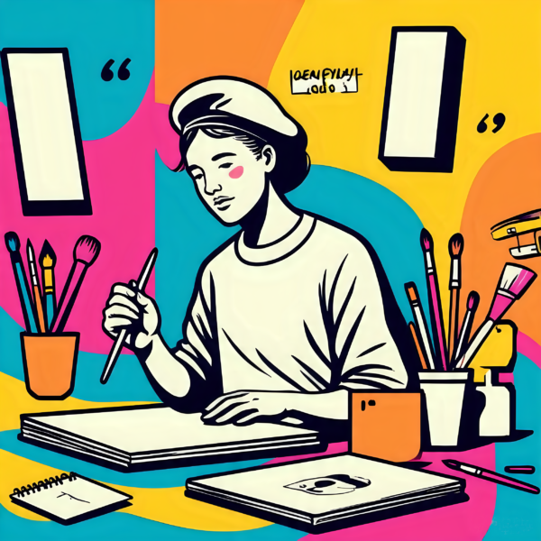 Pop Art Artist Portrait