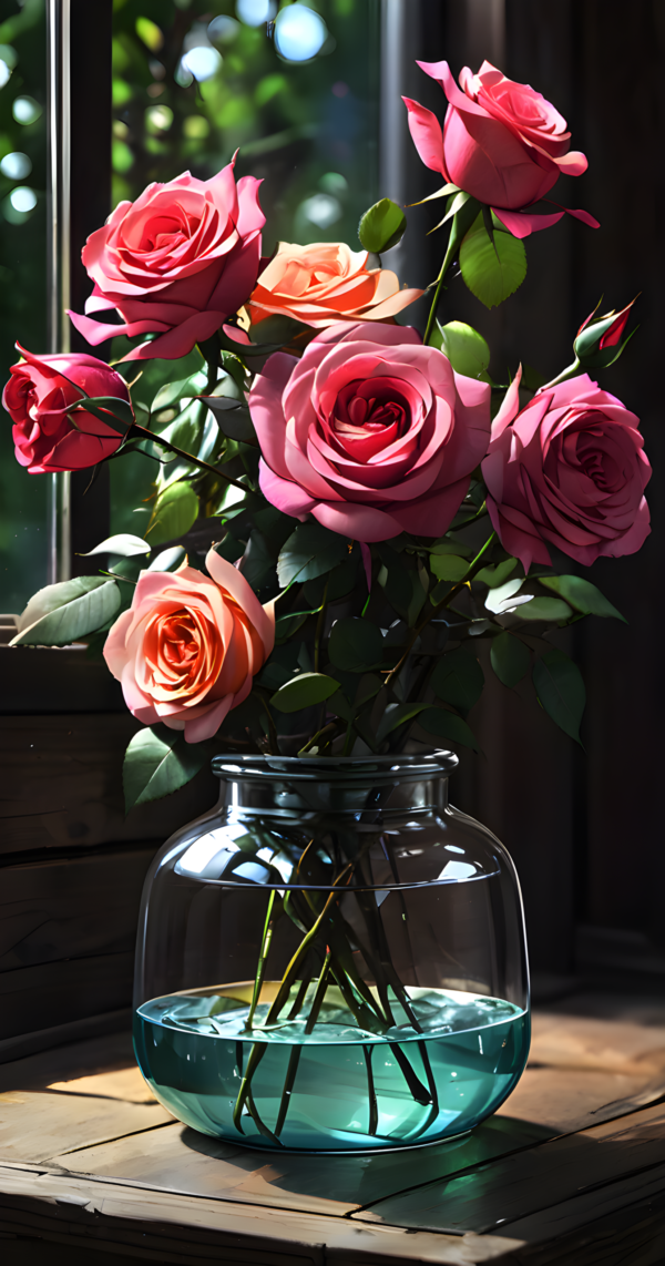 Colorful roses