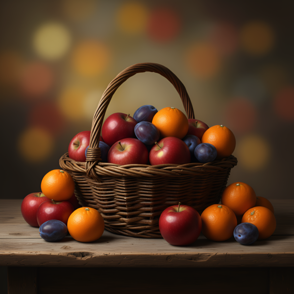 Apples in basket