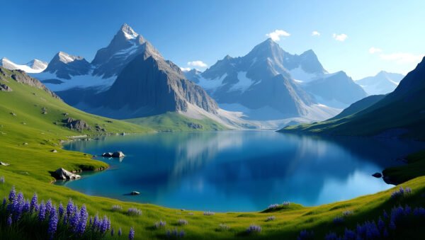 Alpine Lake Mountains